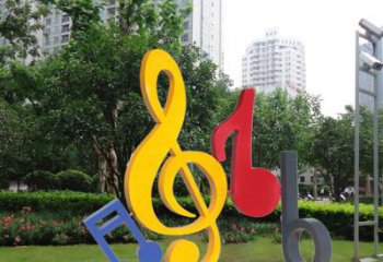 聊城不锈钢音符雕塑-引领您的心情旋律