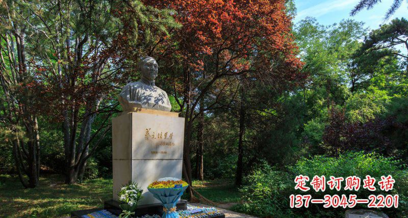 聊城精致无缝蔡元培胸像石雕