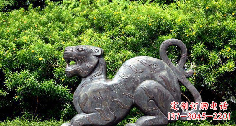 聊城华丽雕塑,大型老虎铜雕
