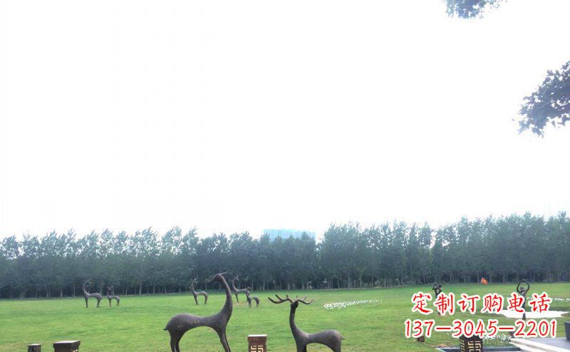 聊城定制铜动物雕塑 – 小鹿