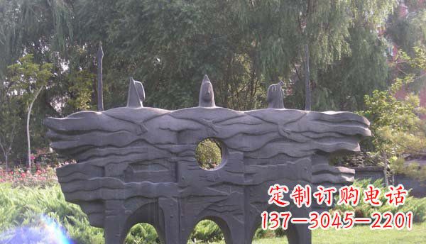 聊城精美绝伦的战士铜雕