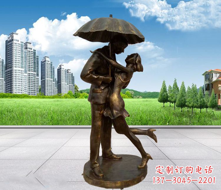 聊城情侣铜雕,浪漫定制