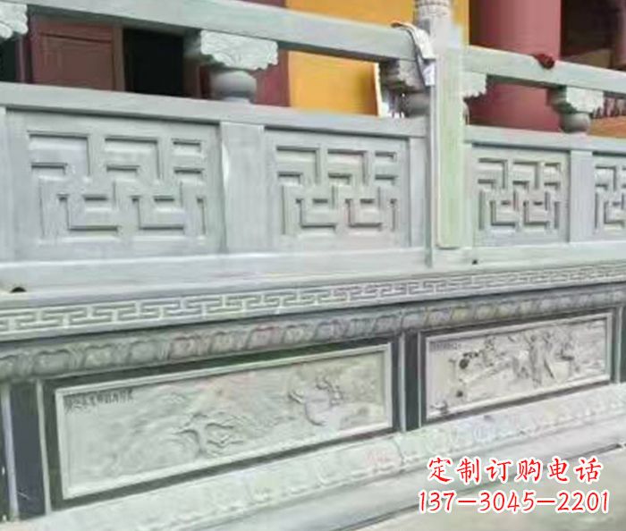 聊城公园大理石栏板石雕 (6)