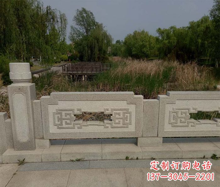 聊城公园大理石栏板石雕 (5)
