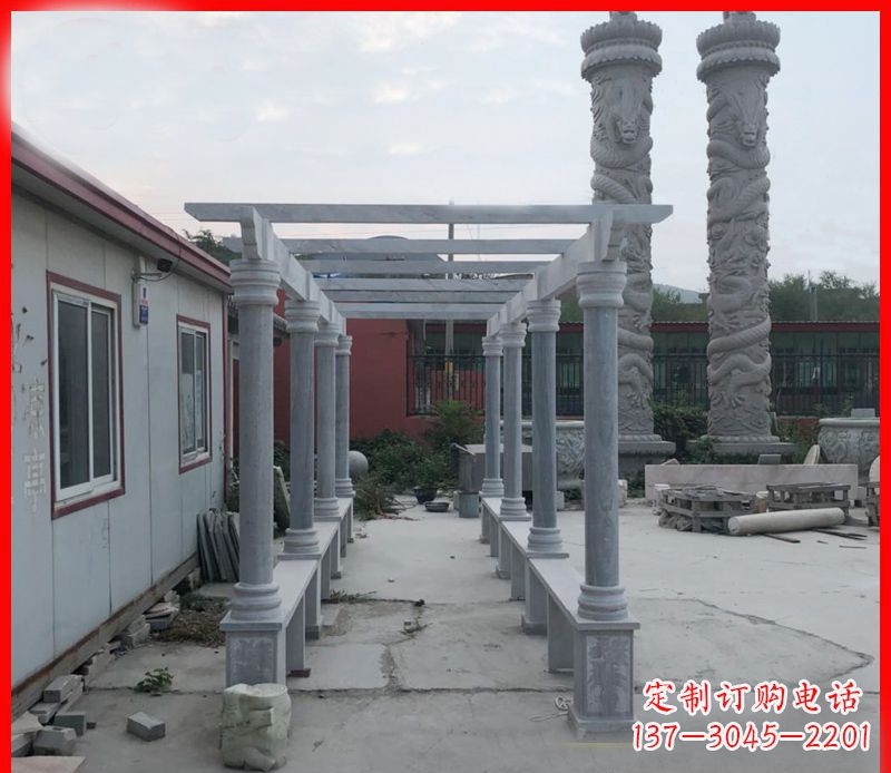 聊城公园大理石石雕长廊 (3)