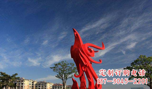 聊城精美不锈钢凤凰雕塑