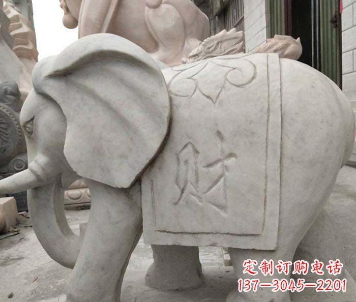 聊城大理石大象雕塑