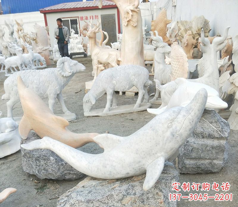 聊城精美海豚雕塑，添点视觉亮点