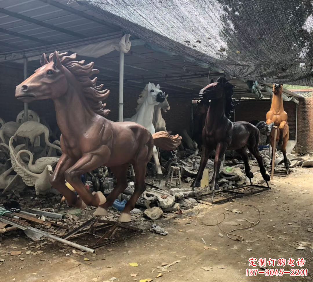 聊城精美马头铜雕塑