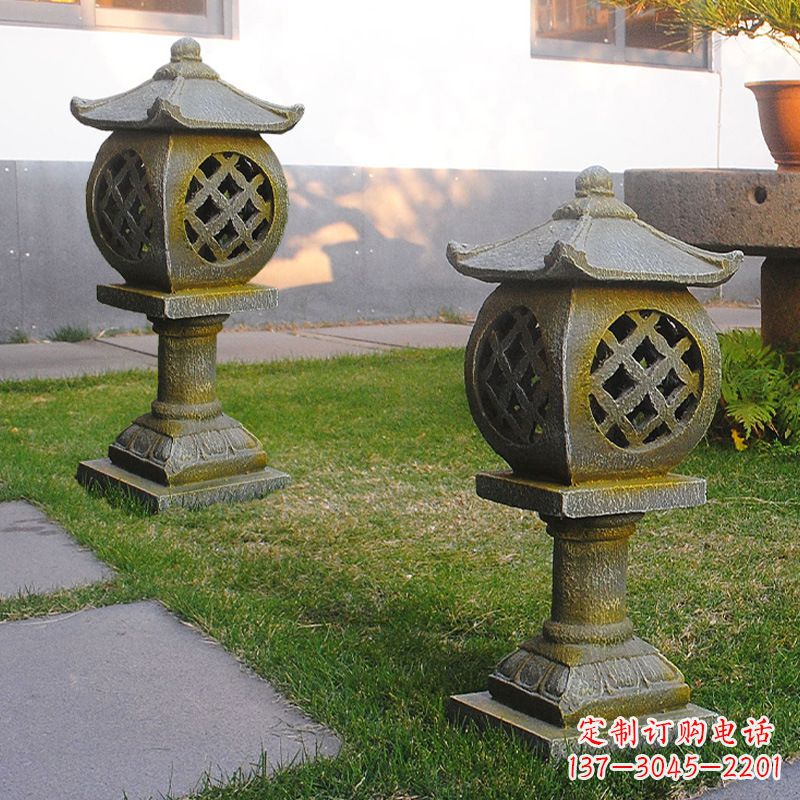 聊城精美仿古石灯笼雕塑