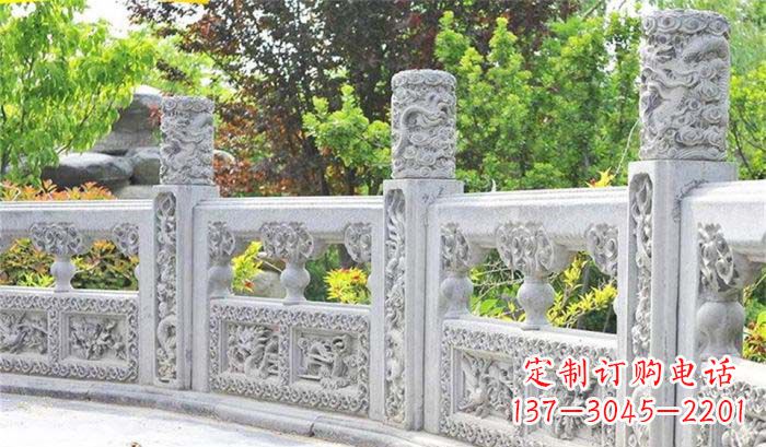 聊城公园仿古石栏板雕塑