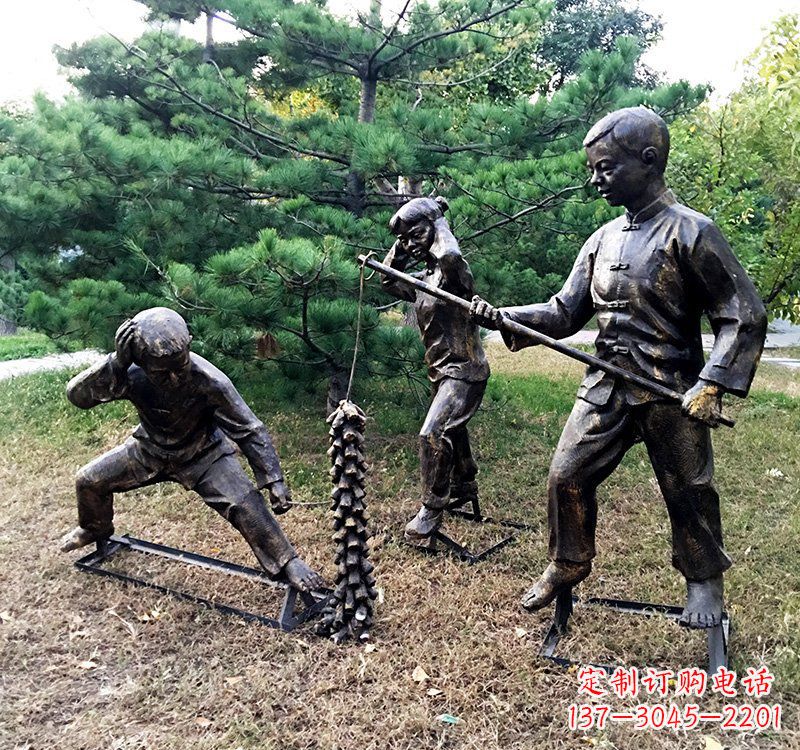聊城优雅精致的儿童铜雕