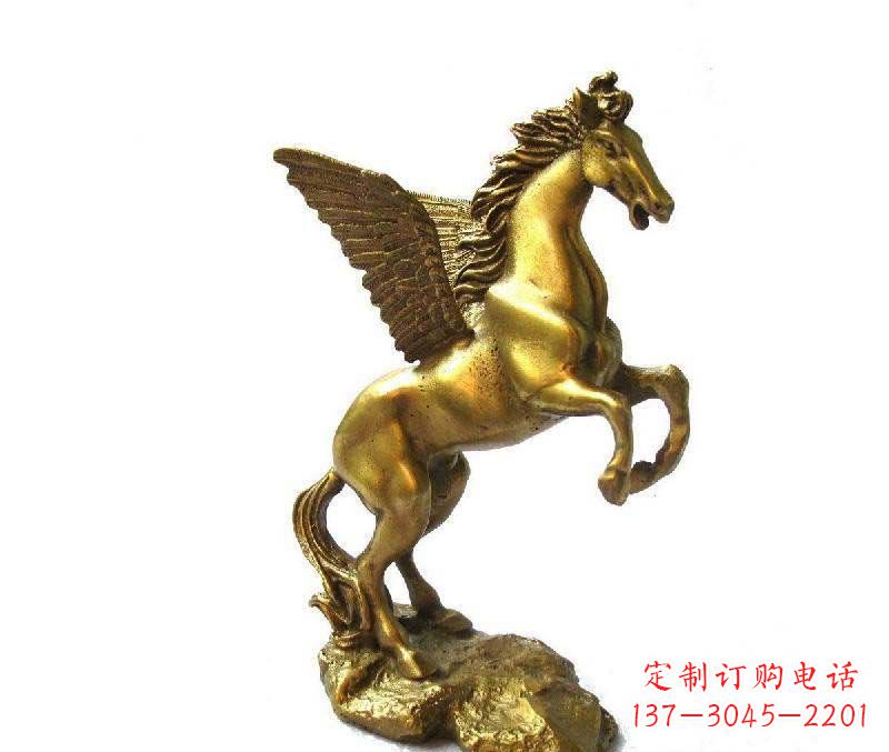 聊城公园飞马动物铜雕