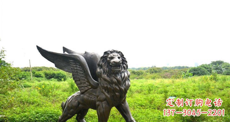 聊城中领雕塑精美的动物铜雕