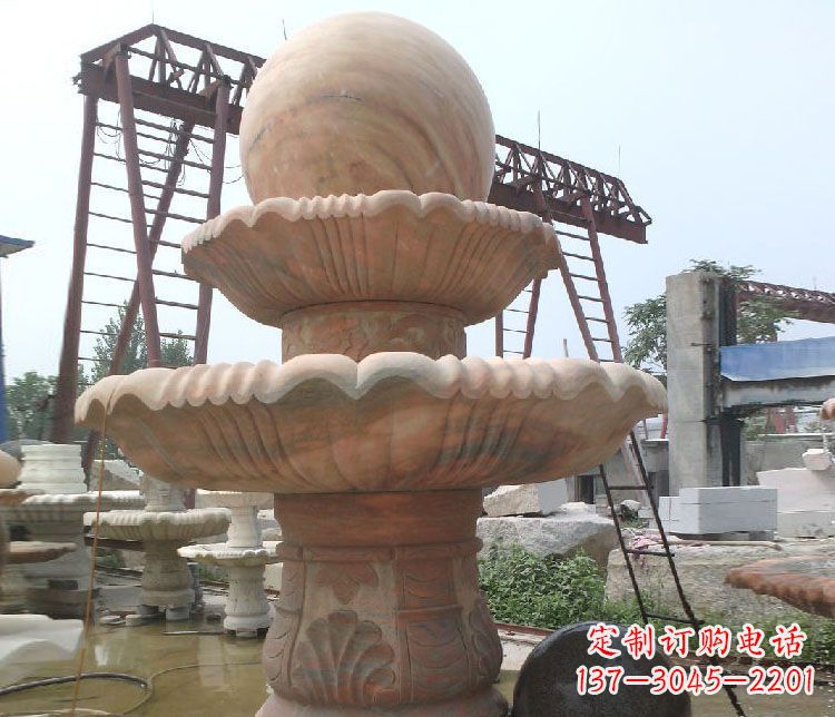 聊城绚丽多彩的风水球雕塑