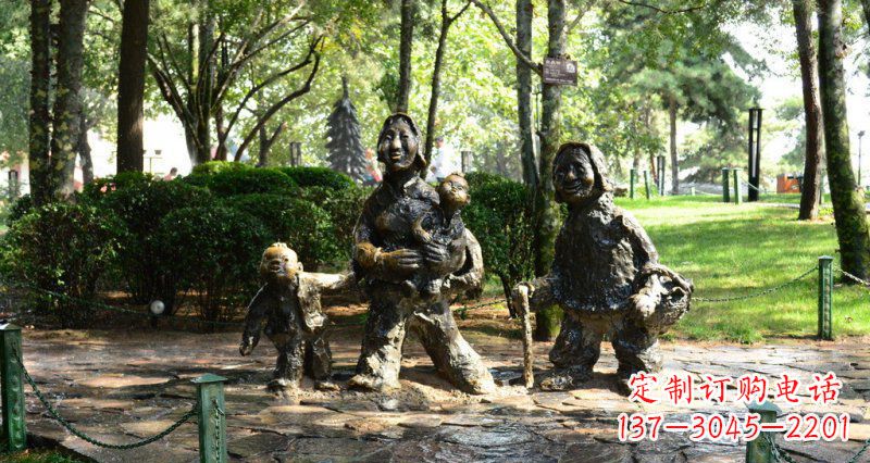 聊城中领雕塑 小孩铜雕定制