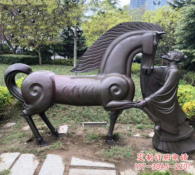 聊城展现历史名人的铜雕雕塑