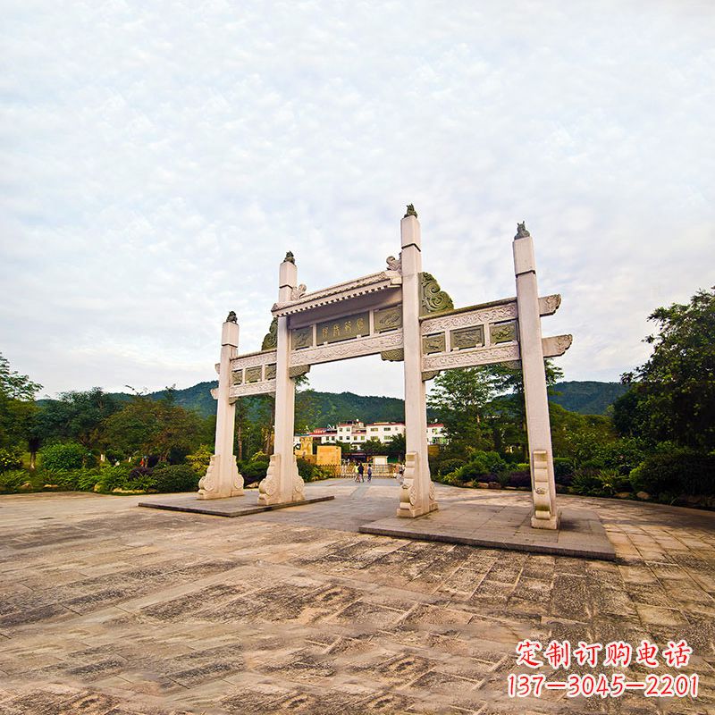 聊城精美石牌坊雕塑