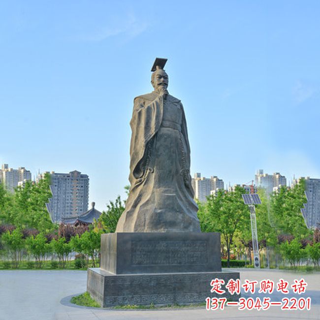 聊城荣耀隋文帝 杨坚青石雕塑