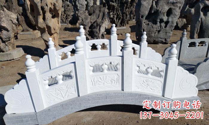 聊城公园汉白玉石拱桥 (6)