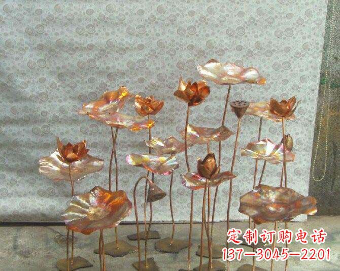 聊城荷花风情铜雕