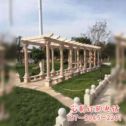 聊城公园花架长廊石雕