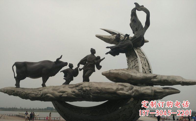 聊城非凡爱恋不锈钢牛郎织女雕塑