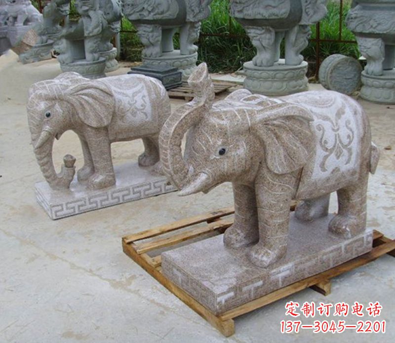 聊城精美大象雕塑