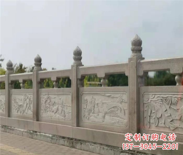 聊城泰山大理石浮雕栏板雕塑