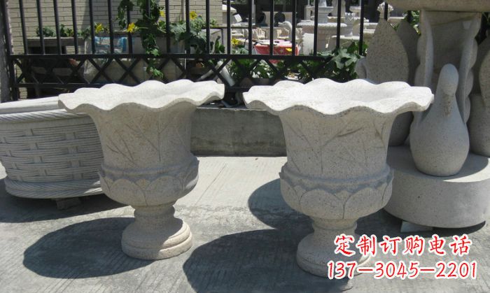 聊城大理石花盆雕塑