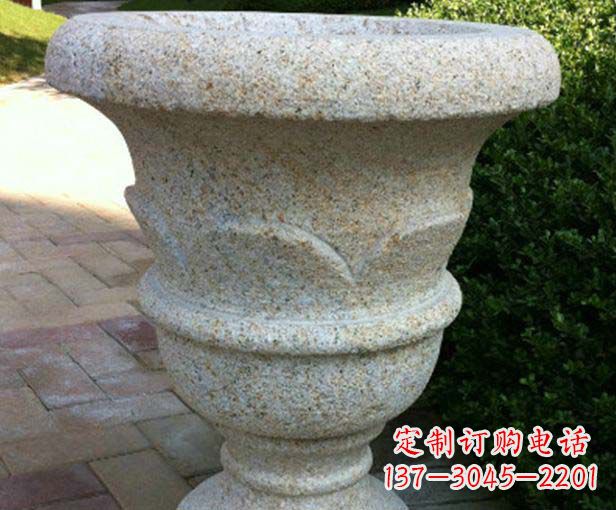 聊城大理石花盆石雕,为您的景观添色彩