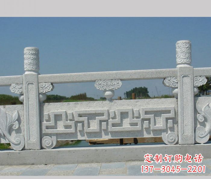 聊城公园景观大理石栏板雕塑 (6)
