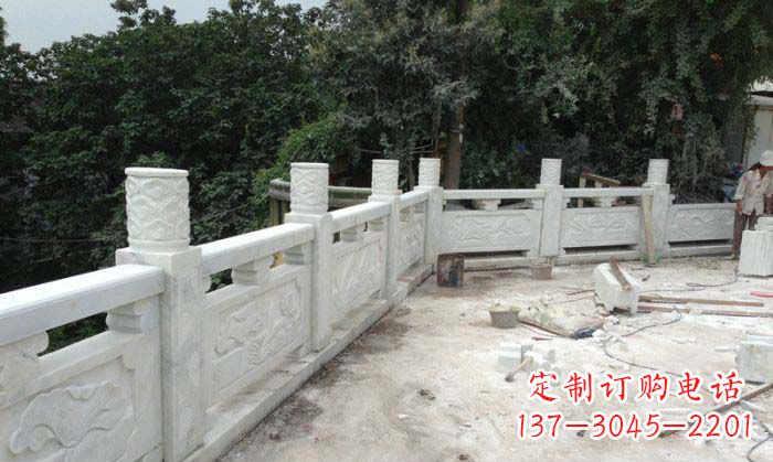 聊城公园景观大理石栏板雕塑 (3)