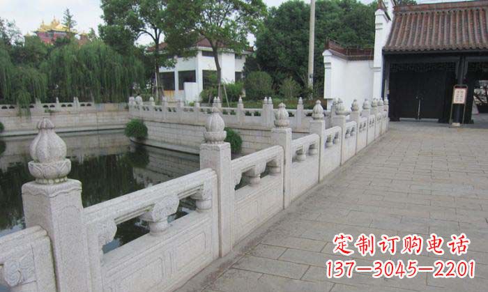 聊城公园景观大理石栏板雕塑 (2)