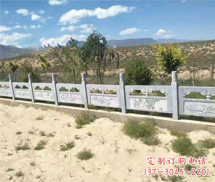 聊城公园景观大理石栏板石雕 (4)