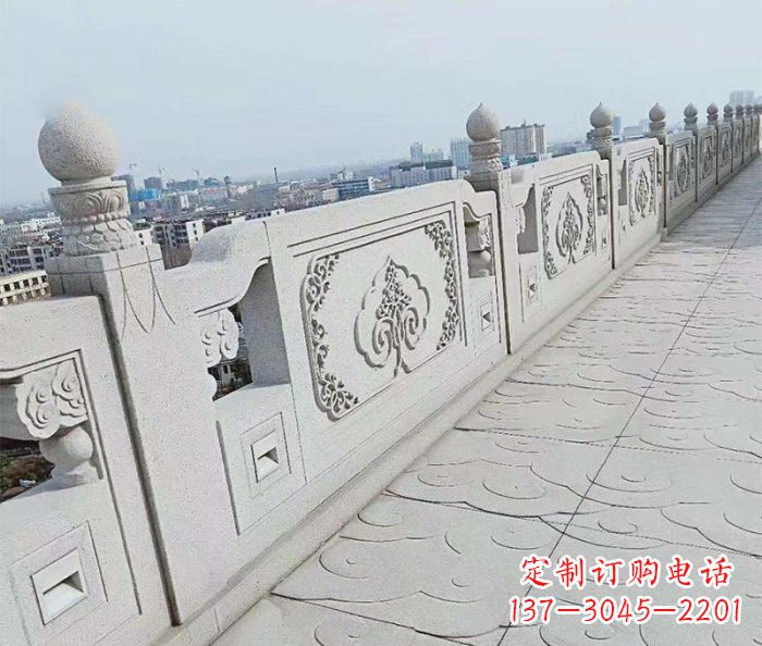 聊城公园景观大理石栏板石雕 (7)