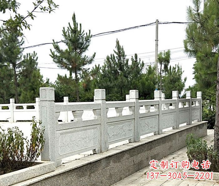 聊城公园景观大理石栏板石雕 (10)