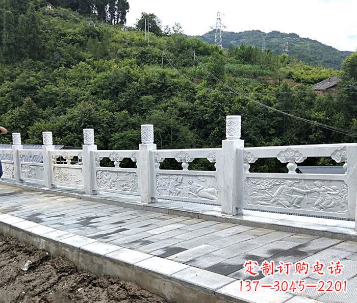 聊城专为公园景观定制的大理石栏板石雕