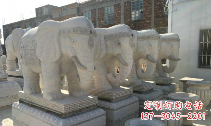 聊城缅甸大理石缅甸大象雕塑