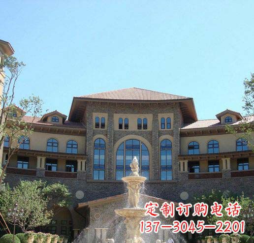 聊城公园景观大理石喷泉石雕