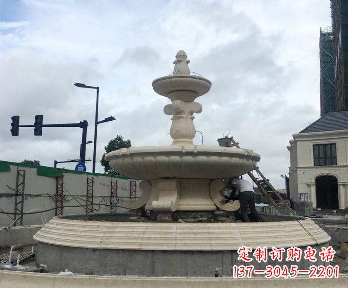 聊城公园景观大型喷泉石雕