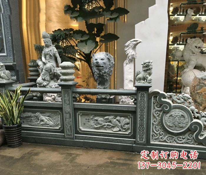 聊城精美仿古石栏板雕塑