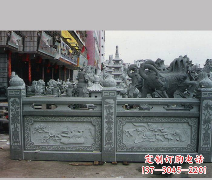 聊城高档仿古石栏板雕塑