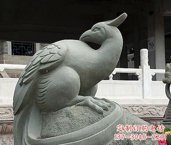 聊城公园景观凤凰石雕