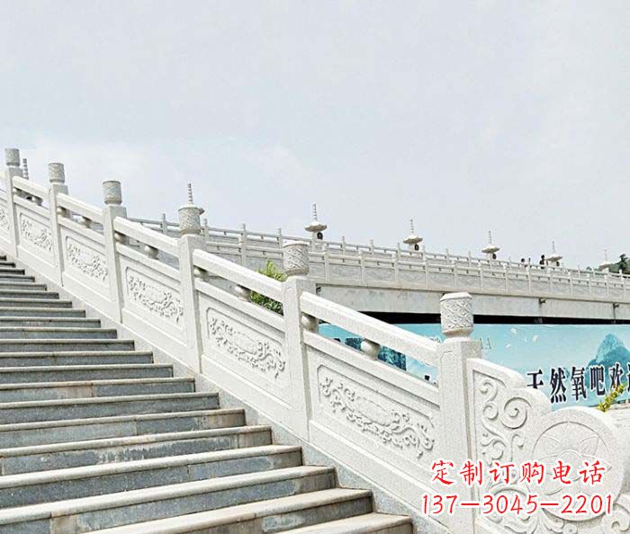 聊城精美绝伦的汉白玉石栏板雕塑