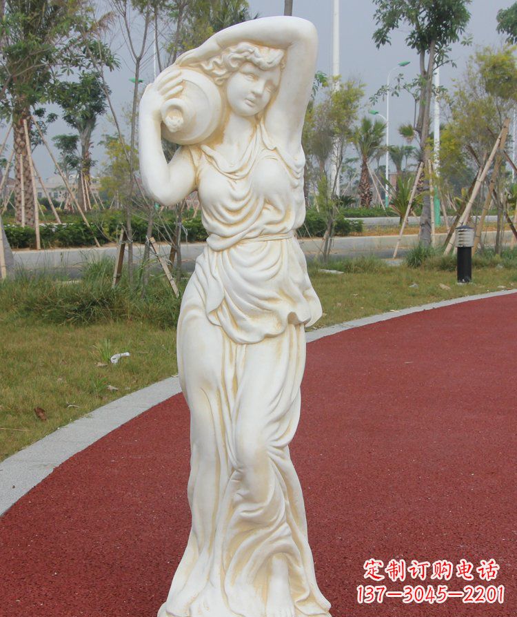 聊城传统仕女石质雕塑