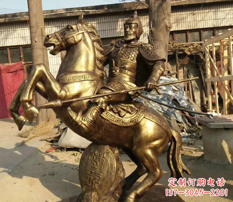 聊城高雅精美的骑马铜雕
