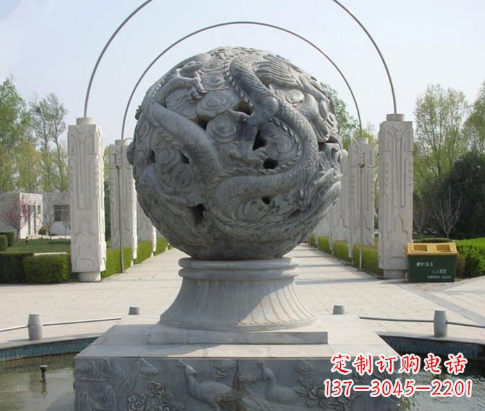 聊城喷泉石雕,添彩公园风景