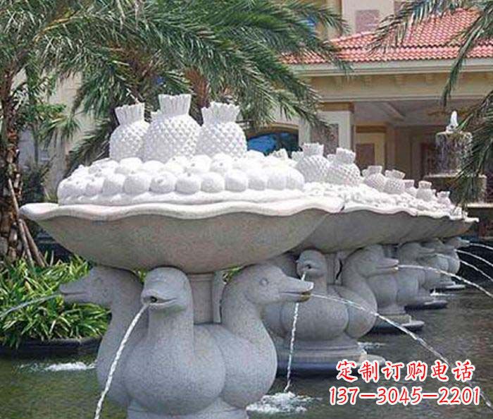 聊城高雅精致的天鹅石雕