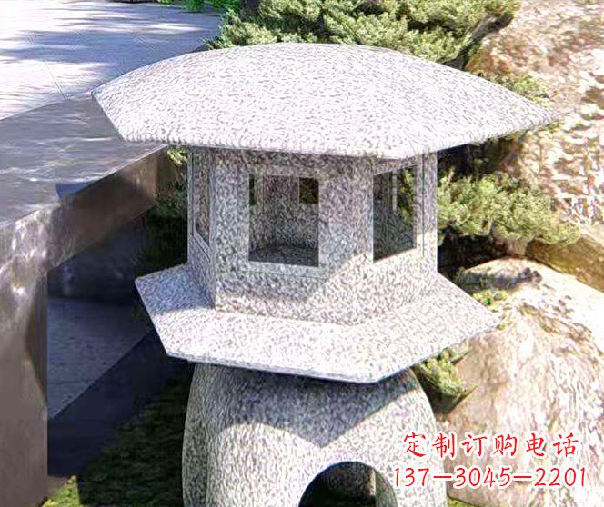 聊城石头雕塑灯——点亮公园之美